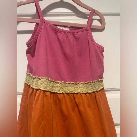 $13 ADD ON Hanna Andersson Colorblock Rainbow Strappy Tiered Twirl Dress 4T - Picture 2 of 3